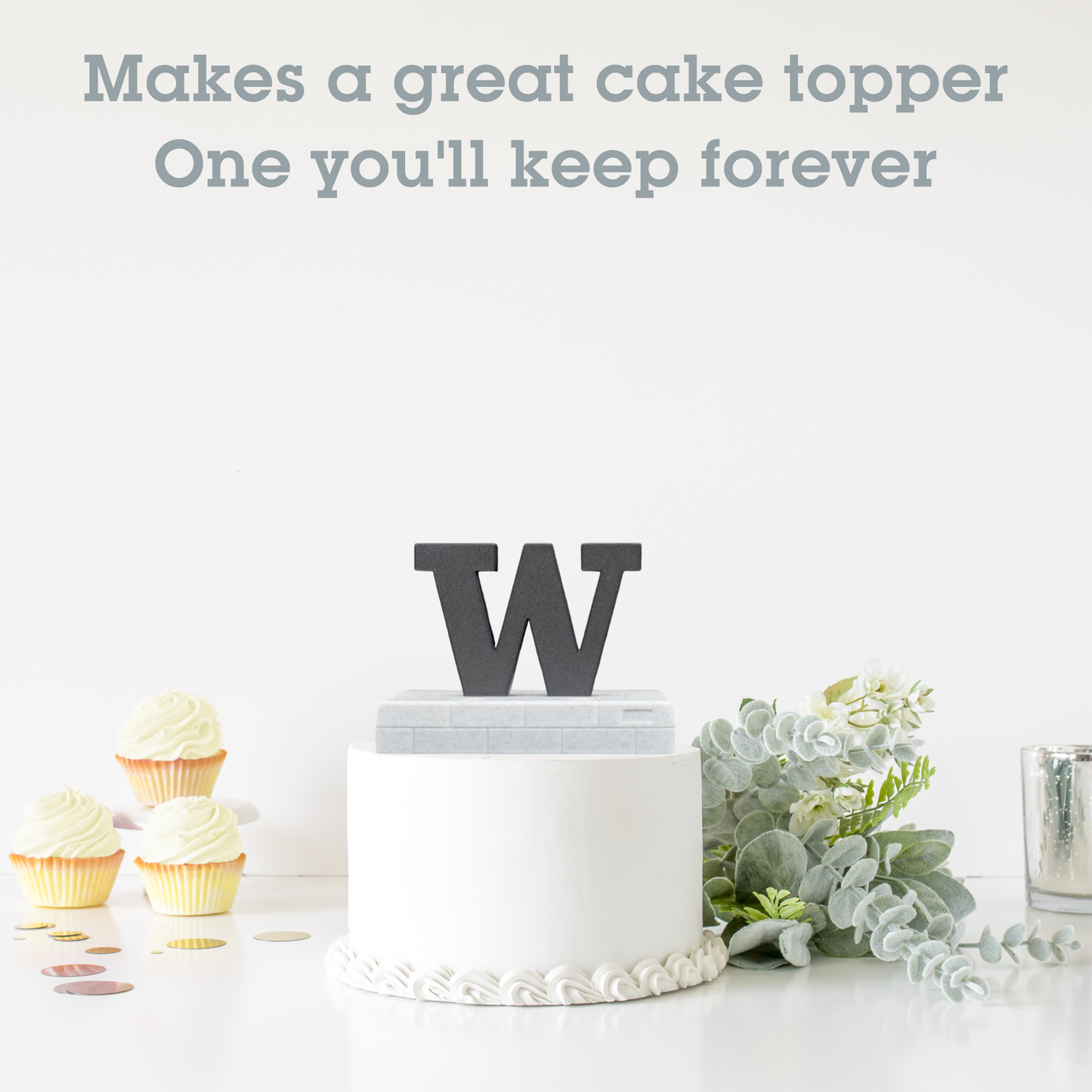 Block W Statue 3D Replica | Seattle, Washington | Graduation Gift & Fan Memorabilia & Home, Dorm, Office Décor