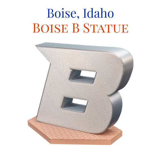 Boise B Statue 3D Replica | Boise, Idaho | Graduation Gift & Fan Memorabilia & Home, Dorm, Office Décor