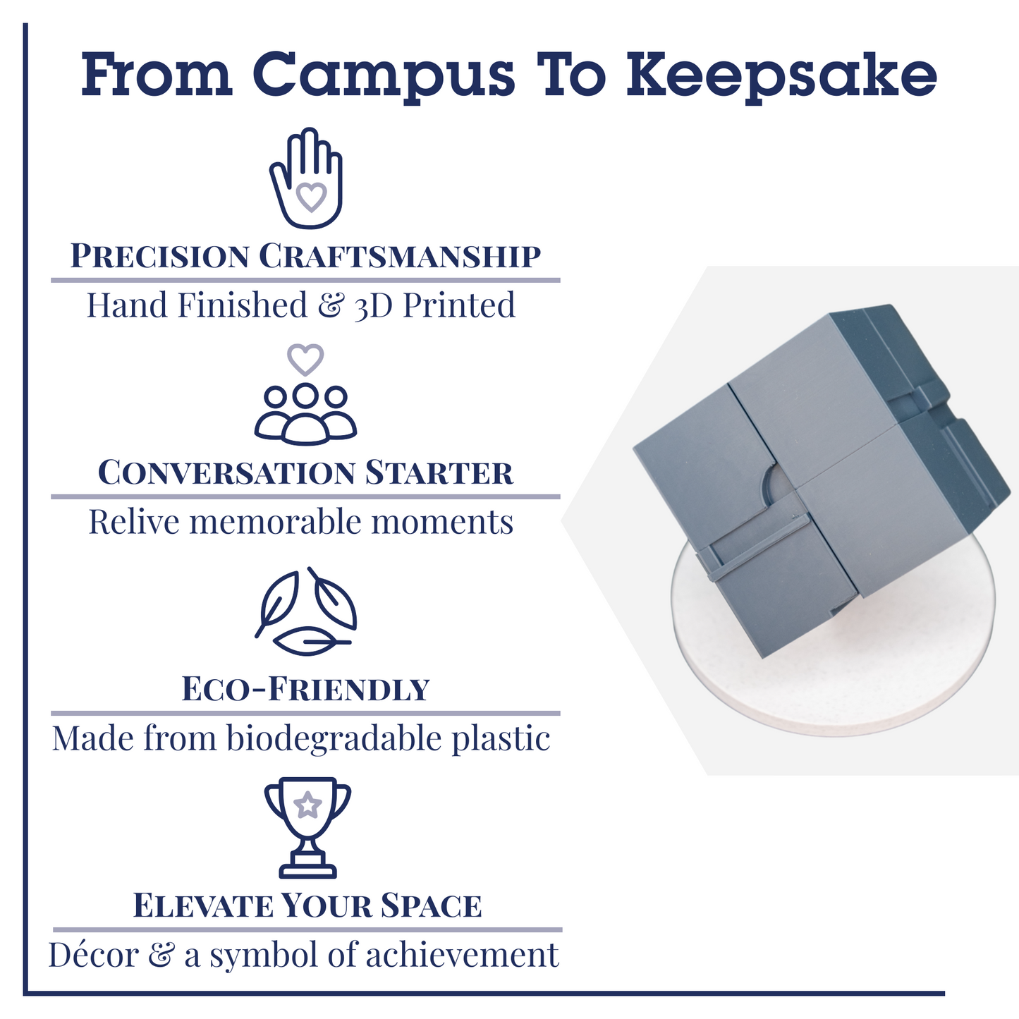 Endover 3D Replica | Ann Arbor, Michigan | Graduation Gift & Fan Memorabilia & Home, Dorm, Office Décor