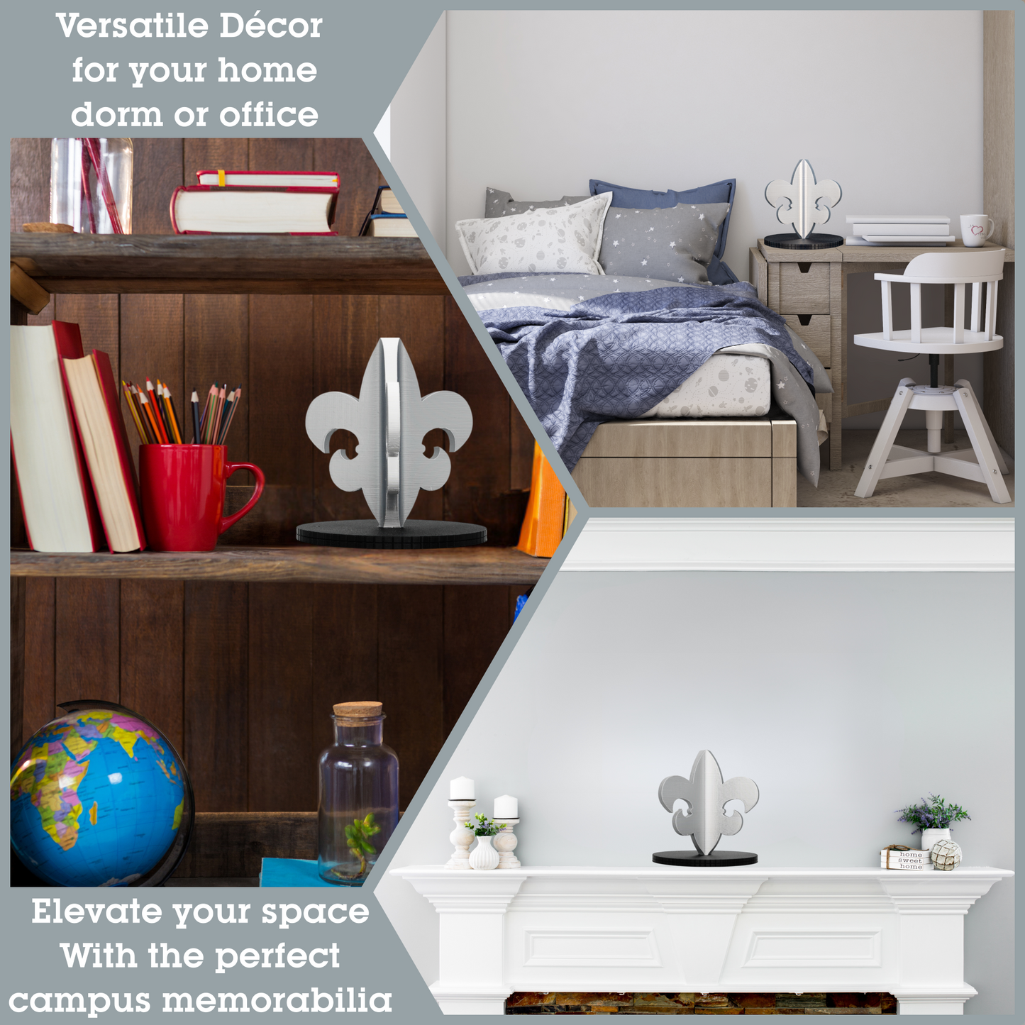 Fleur de Lis Fountain 3D Replica | Lafayette, Louisiana | Graduation Gift & Fan Memorabilia & Home, Dorm, Office Décor