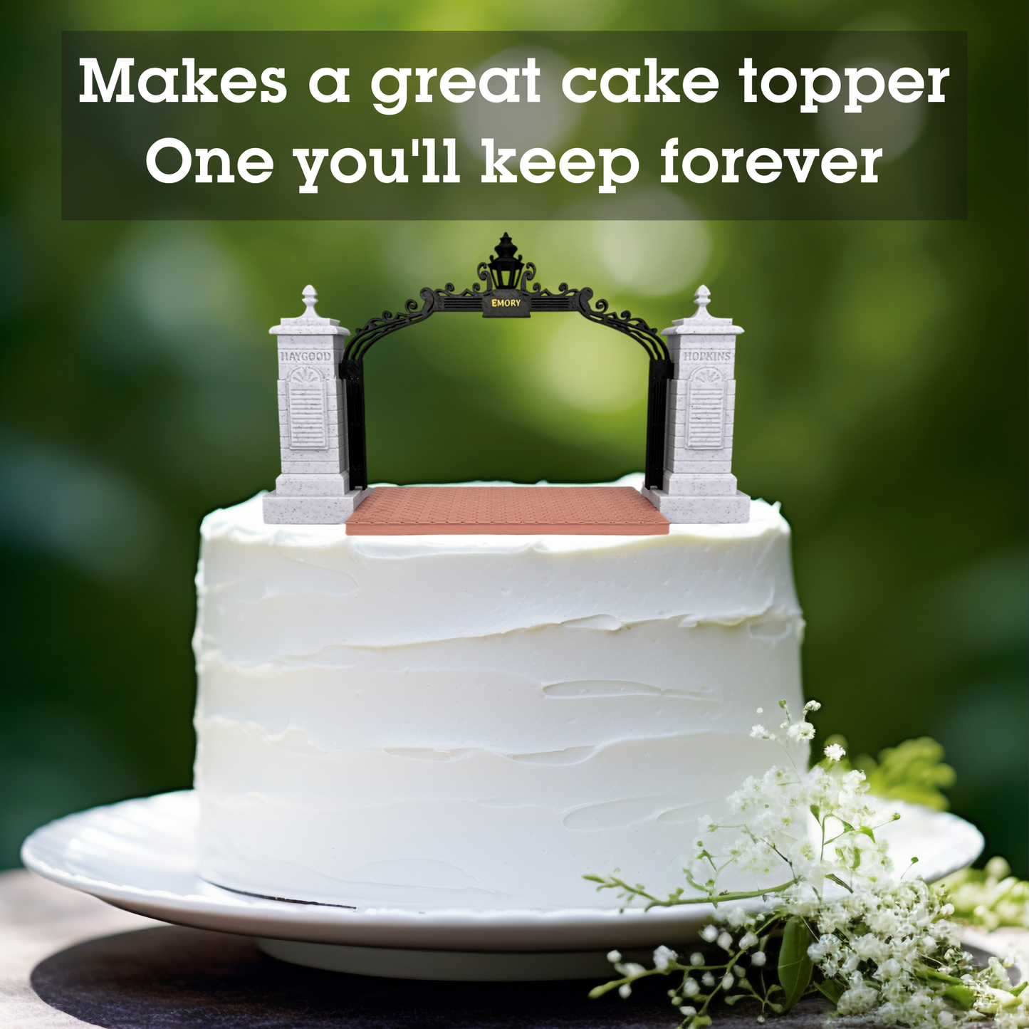 Haygood Hopkins Gate 3D Replica | Decatur, Georgia | Graduation Gift & Fan Memorabilia & Home, Dorm, Office Décor