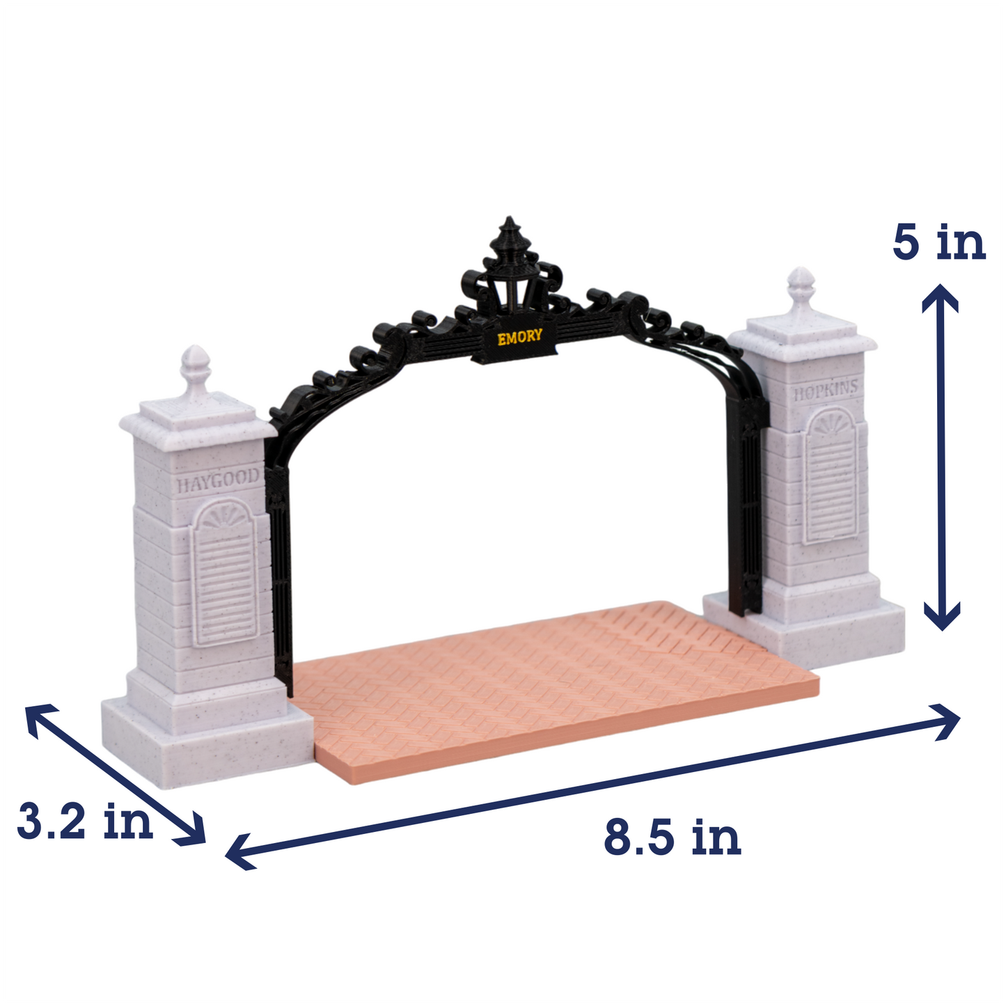 Haygood Hopkins Gate 3D Replica | Decatur, Georgia | Graduation Gift & Fan Memorabilia & Home, Dorm, Office Décor