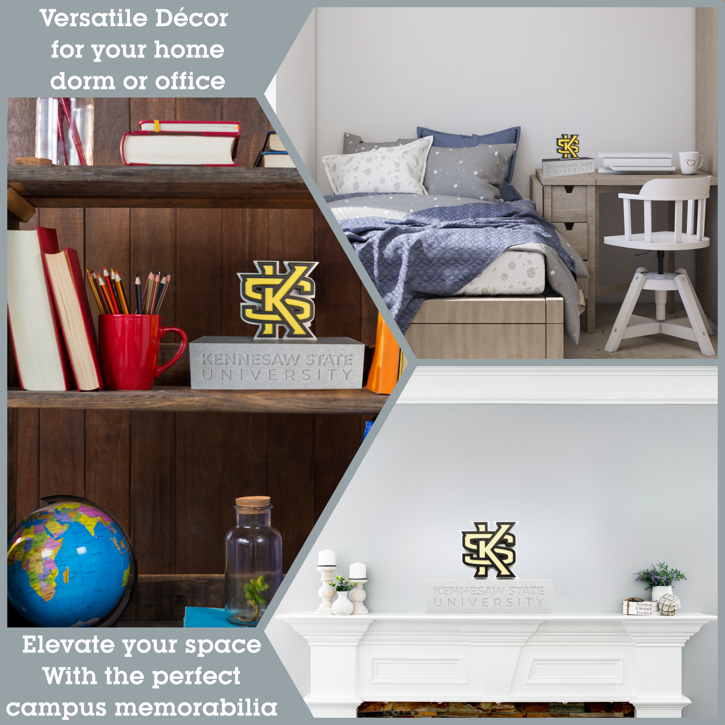 KSU Monument 3D Replica | Kennesaw, Georgia | Graduation Gift & Fan Memorabilia & Home, Dorm, Office Décor