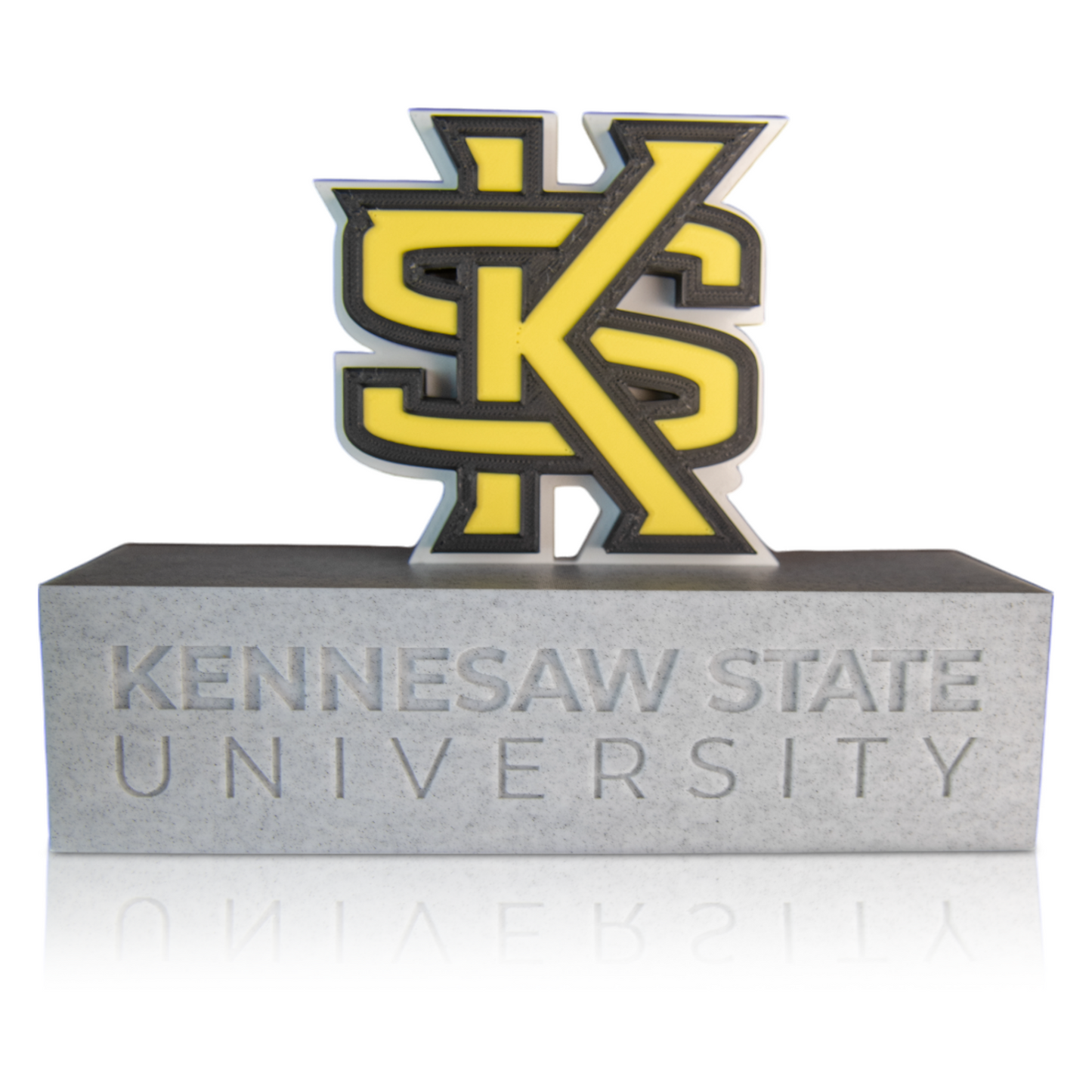 KSU Monument 3D Replica | Kennesaw, Georgia | Graduation Gift & Fan Memorabilia & Home, Dorm, Office Décor