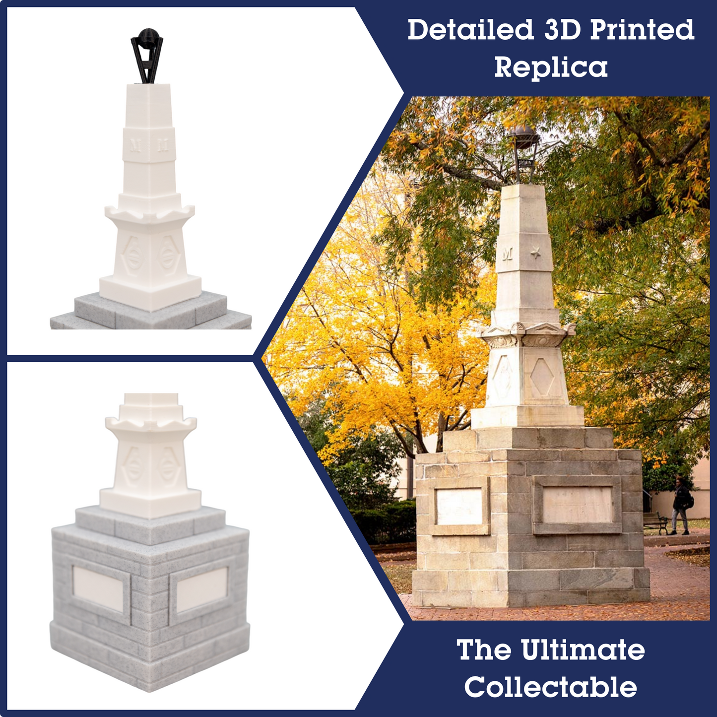 Maxcy Monument 3D Replica | Columbia, South Carolina | Graduation Gift & Fan Memorabilia & Home, Dorm, Office Décor
