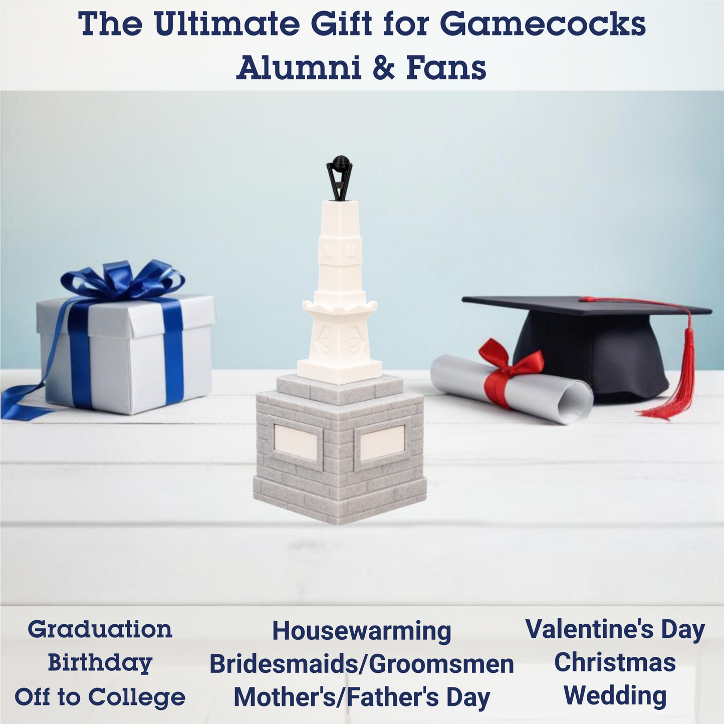 Maxcy Monument 3D Replica | Columbia, South Carolina | Graduation Gift & Fan Memorabilia & Home, Dorm, Office Décor