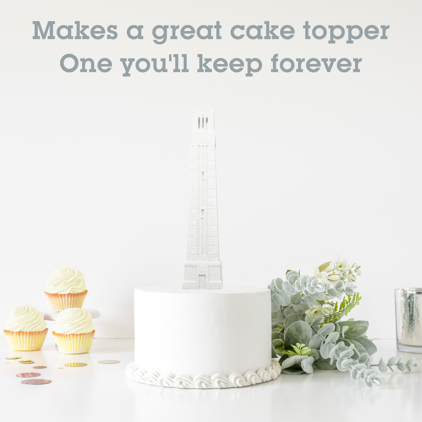 Memorial Belltower 3D Replica | Raleigh, North Carolina | Graduation Gift & Fan Memorabilia & Home, Dorm, Office Décor