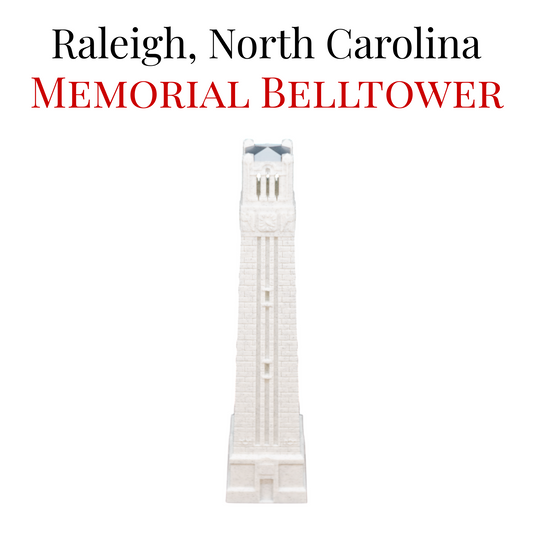 Memorial Belltower 3D Replica | Raleigh, North Carolina | Graduation Gift & Fan Memorabilia & Home, Dorm, Office Décor