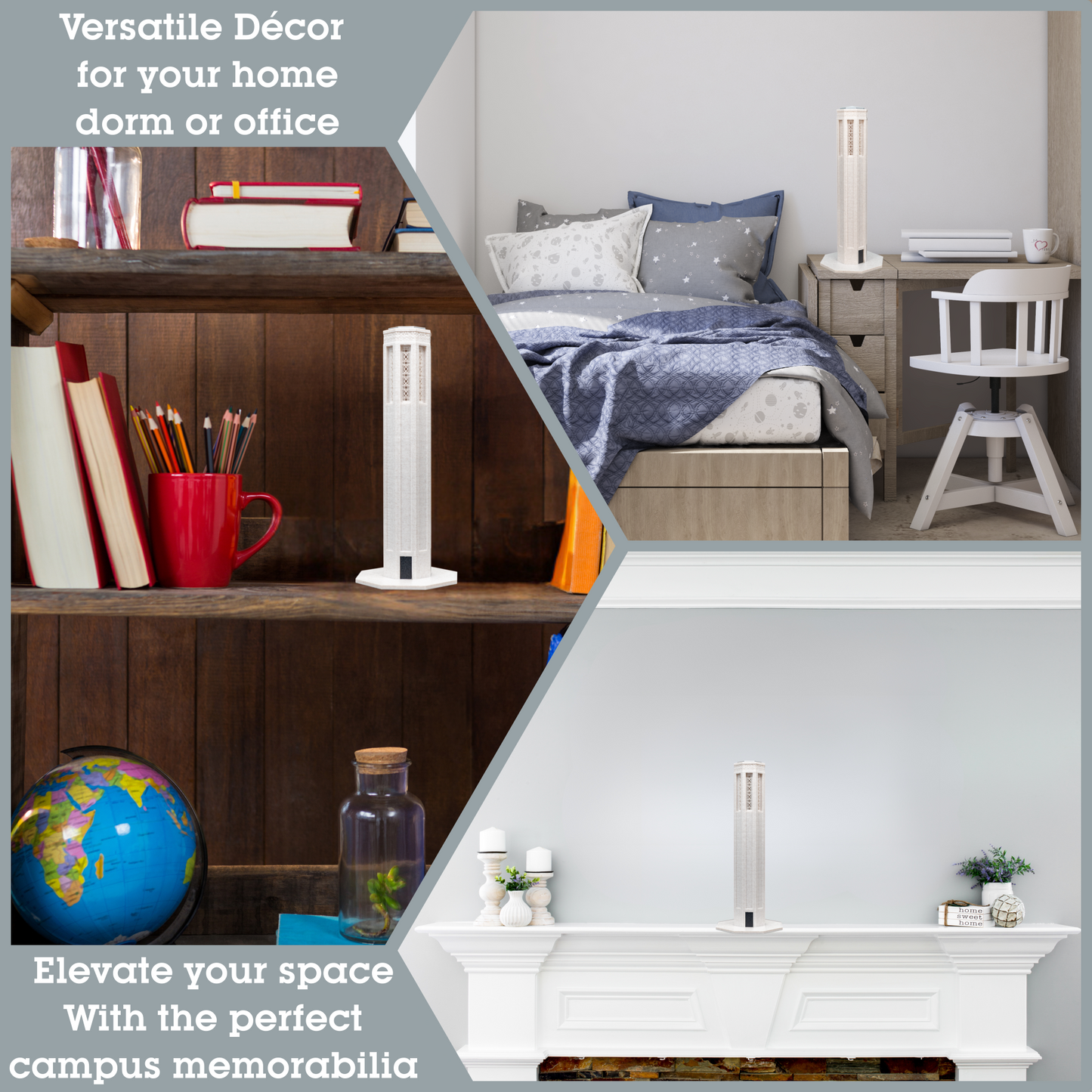 Mueller Tower 3D Replica | Lincoln, Nebraska | Graduation Gift & Fan Memorabilia & Home, Dorm, Office Décor