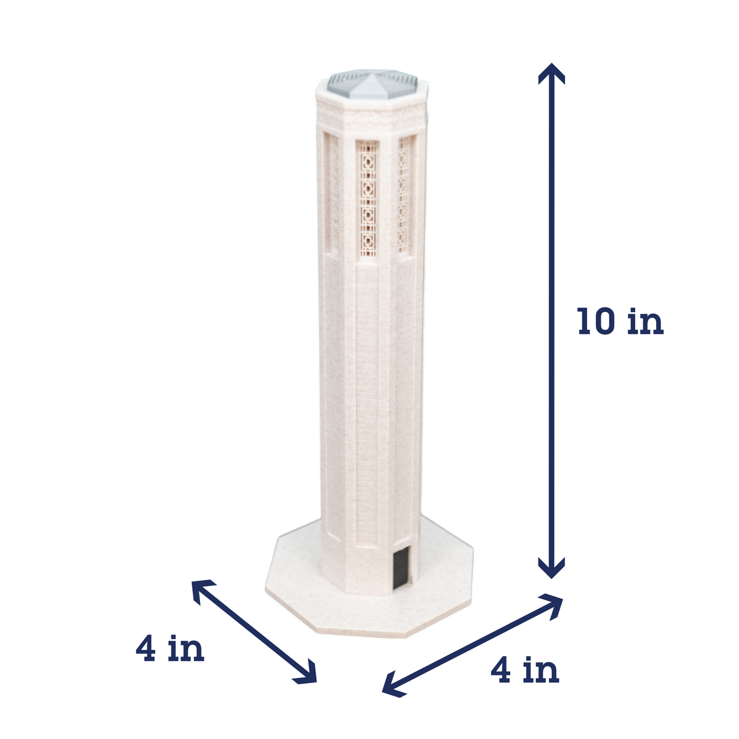 Mueller Tower 3D Replica | Lincoln, Nebraska | Graduation Gift & Fan Memorabilia & Home, Dorm, Office Décor