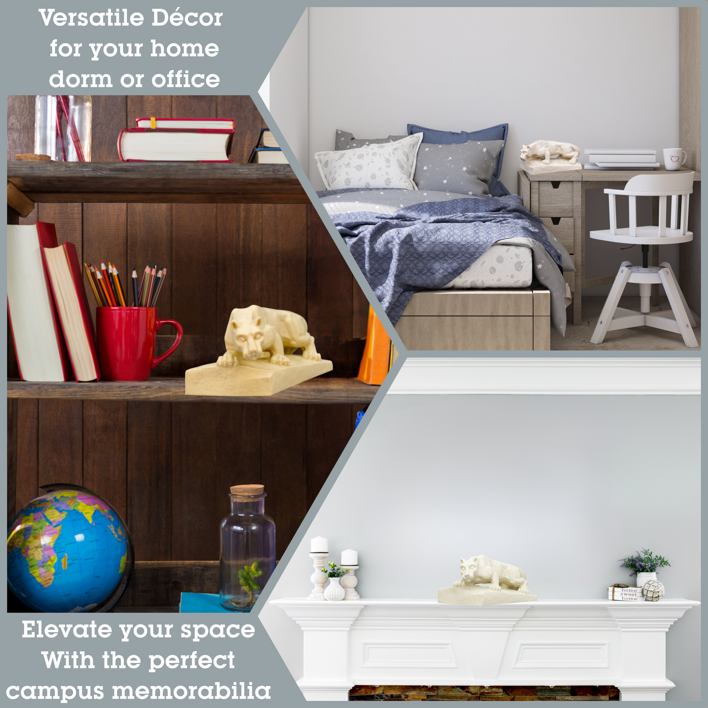 Nittany Lion Shrine 3D Replica | State College, Pennsylvania | Graduation Gift & Fan Memorabilia & Home, Dorm, Office Décor