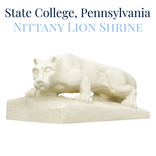 Nittany Lion Shrine 3D Replica | State College, Pennsylvania | Graduation Gift & Fan Memorabilia & Home, Dorm, Office Décor