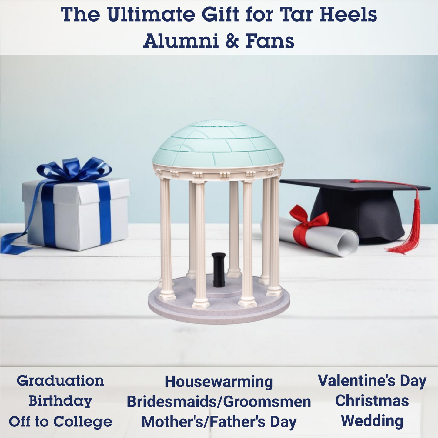 Old Well 3D Replica | Chapel Hill, North Carolina | Graduation Gift & Fan Memorabilia & Home, Dorm, Office Décor