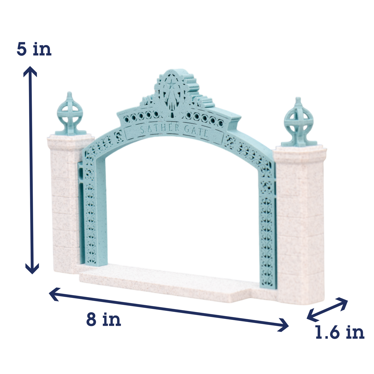 Sather Gate 3D Replica | Berkeley, California | Graduation Gift & Fan Memorabilia & Home, Dorm, Office Décor