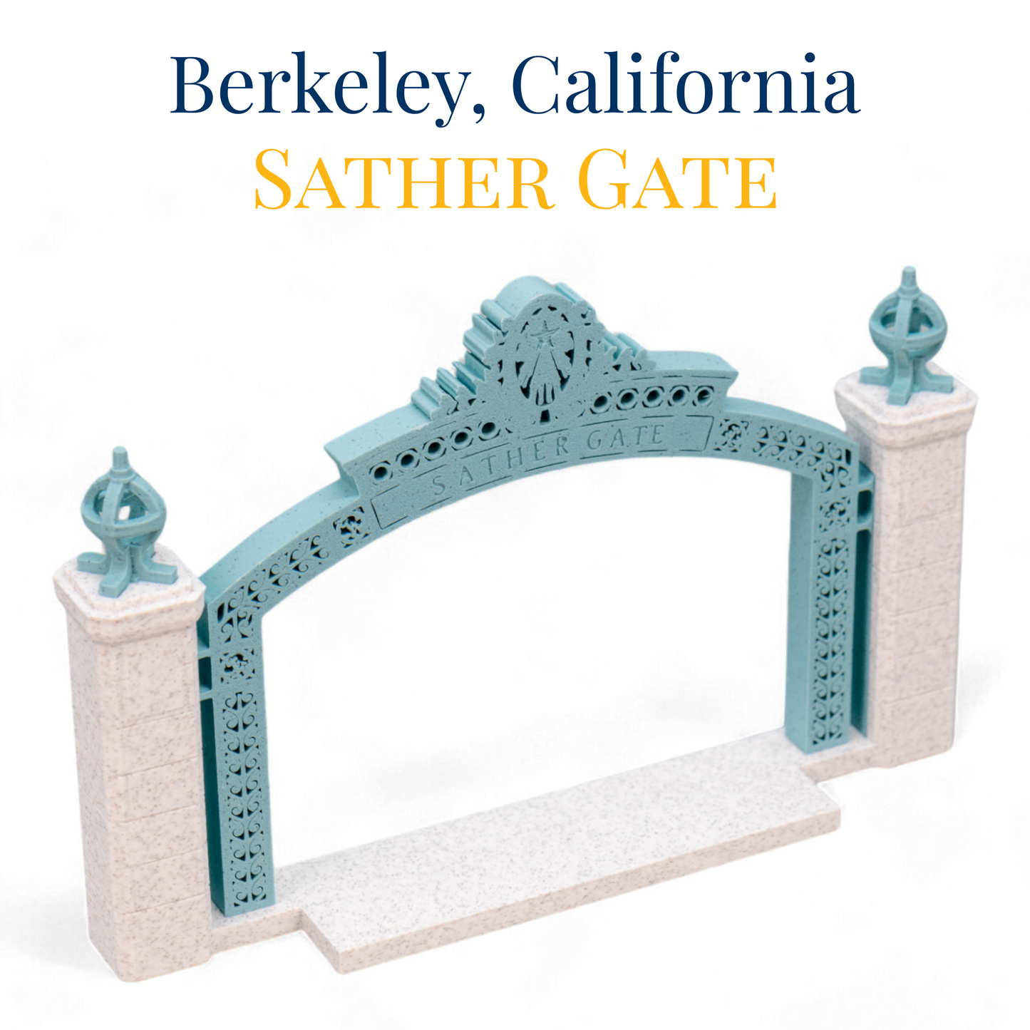 Sather Gate 3D Replica | Berkeley, California | Graduation Gift & Fan Memorabilia & Home, Dorm, Office Décor