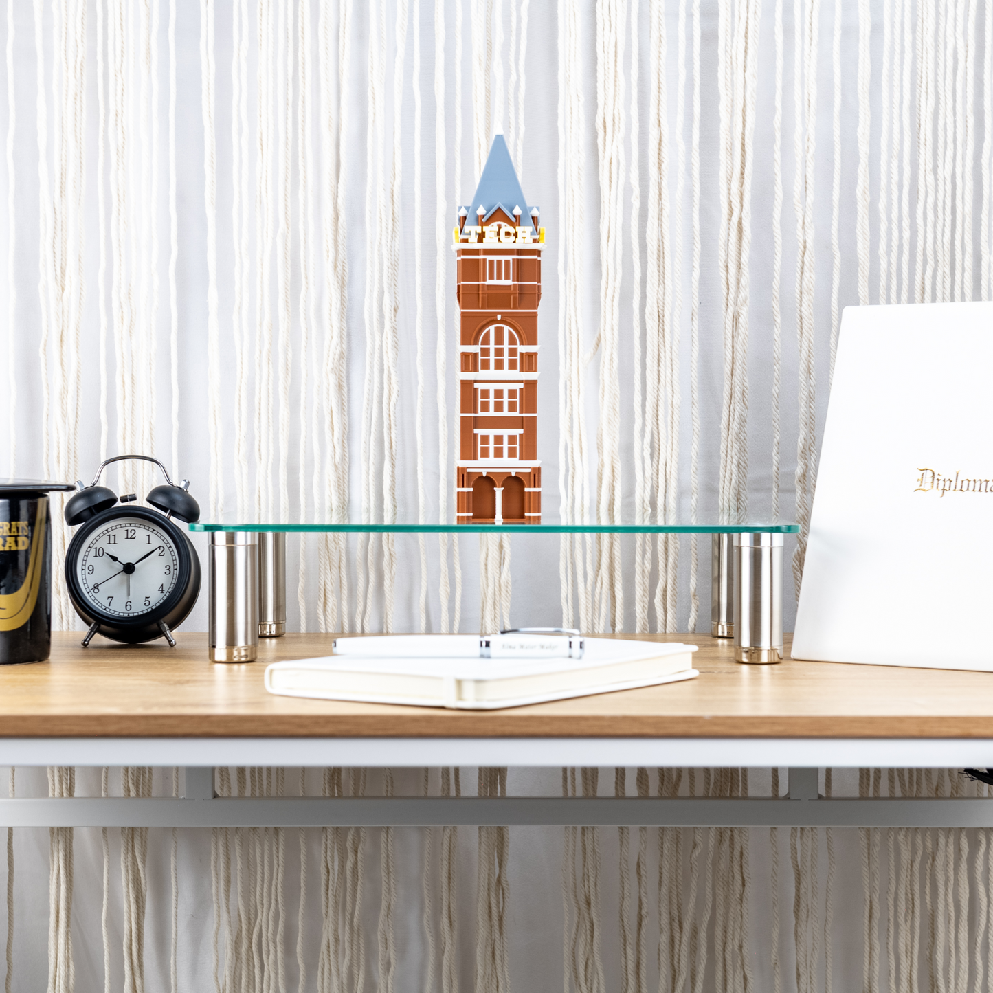 Tech Tower 3D Replica | Atlanta, Georgia | Graduation Gift & Fan Memorabilia & Home, Dorm, Office Décor