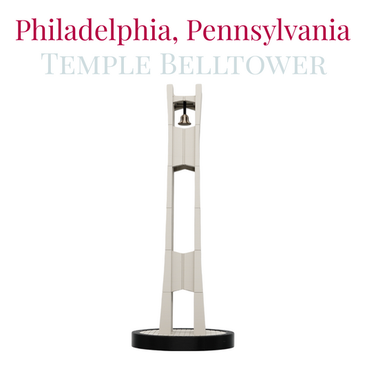Temple Belltower 3D Replica | Philadelphia, Pennsylvania | Graduation Gift & Fan Memorabilia & Home, Dorm, Office Décor