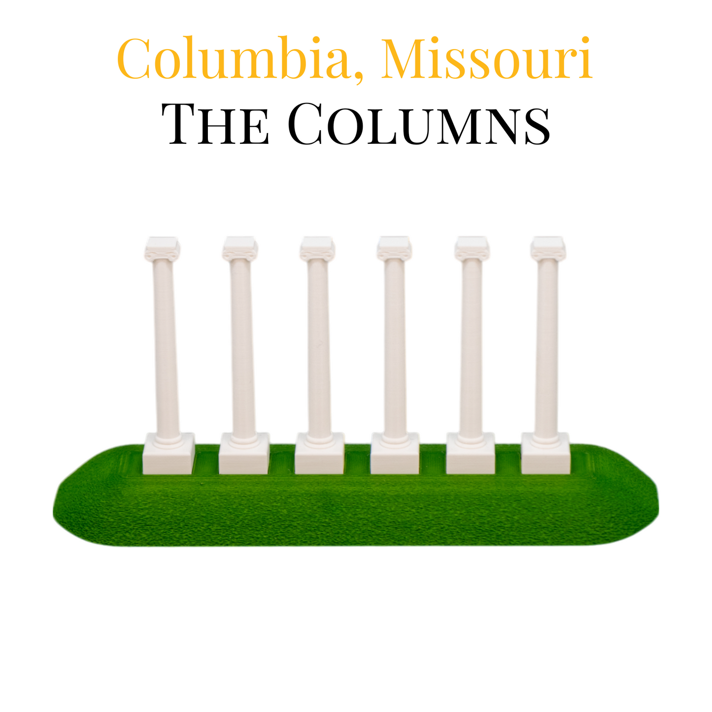 The Columns 3D Replica | Columbia, Missouri | Graduation Gift & Fan Memorabilia & Home, Dorm, Office Décor
