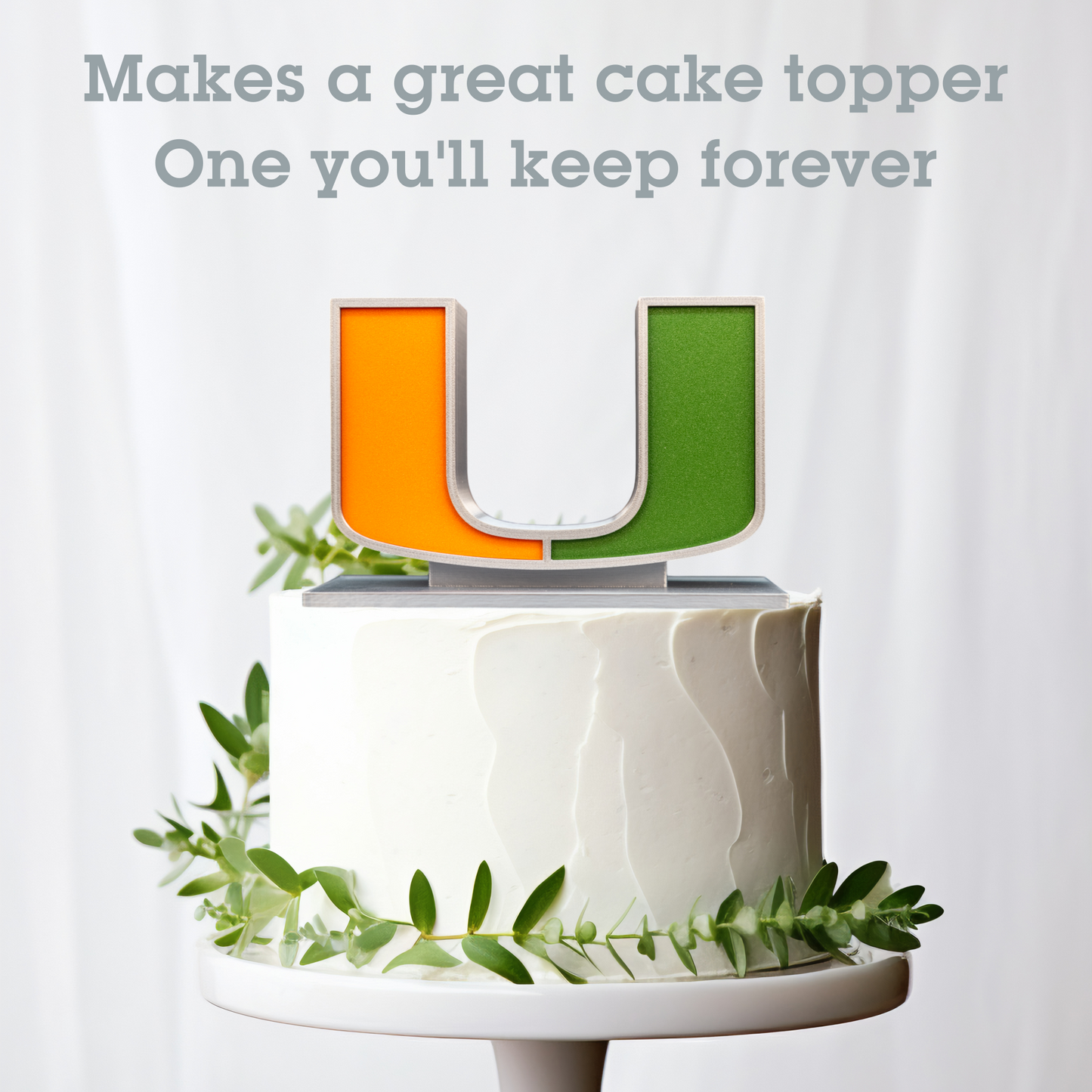 Miami, Florida | The U Statue 3D Replica | Graduation Gift & Fan Memorabilia & Home, Dorm, Office Décor