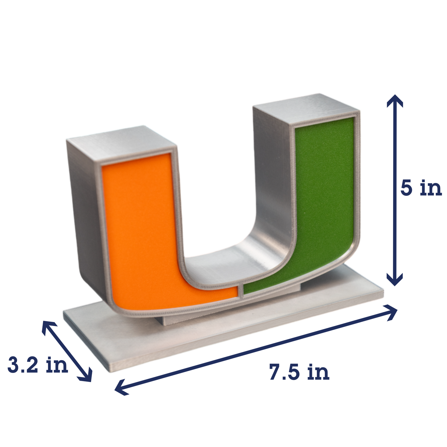 Miami, Florida | The U Statue 3D Replica | Graduation Gift & Fan Memorabilia & Home, Dorm, Office Décor