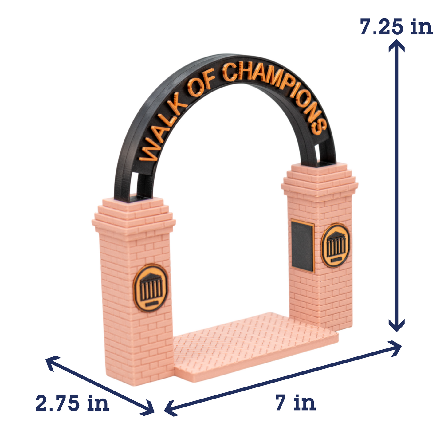 Walk of Champions 3D Replica | Oxford, Mississippi | Graduation Gift & Fan Memorabilia & Home, Dorm, Office Décor