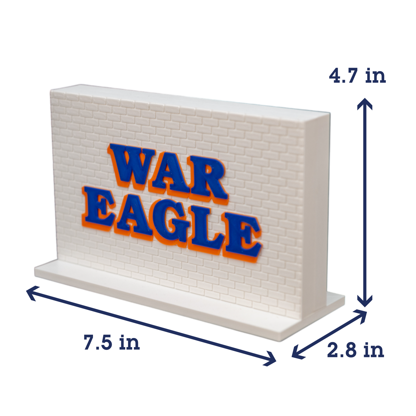 War Eagle Wall 3D Replica | Auburn, Alabama | Graduation Gift & Fan Memorabilia & Home, Dorm, Office Décor