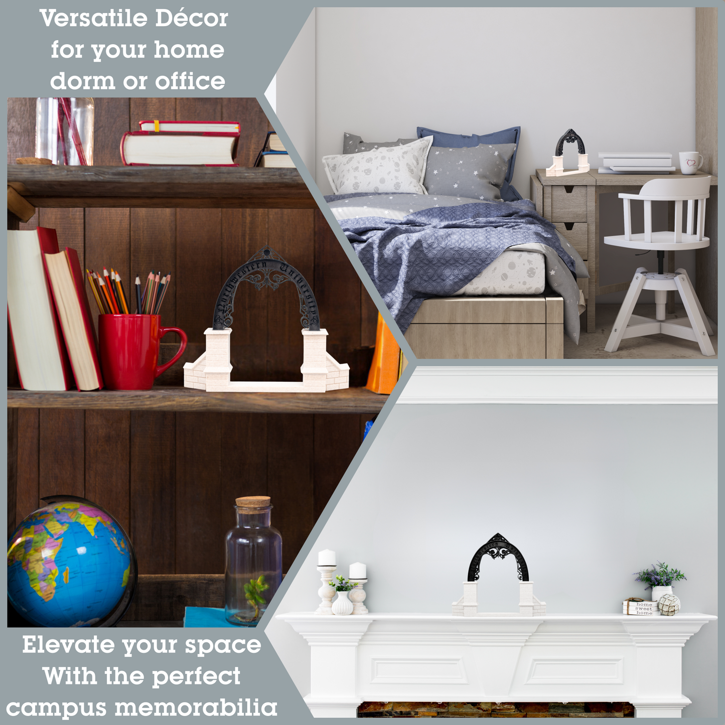 Weber Arch 3D Replica | Evanston, Illinois | Graduation Gift & Fan Memorabilia & Home, Dorm, Office Décor