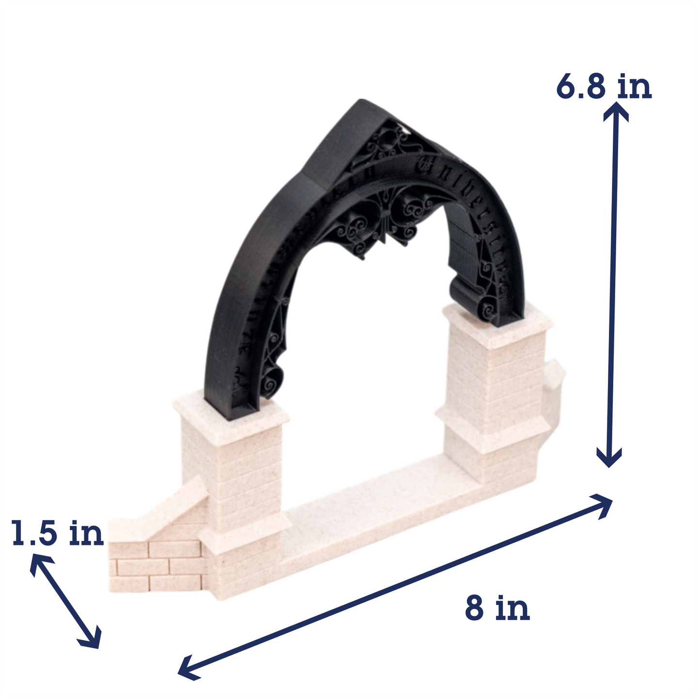 Weber Arch 3D Replica | Evanston, Illinois | Graduation Gift & Fan Memorabilia & Home, Dorm, Office Décor